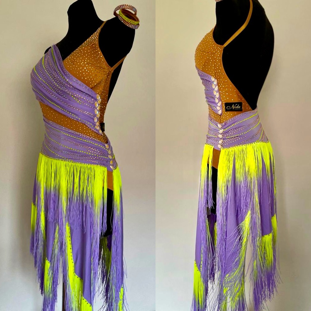 Amazing Ballroom Competition dress💜
